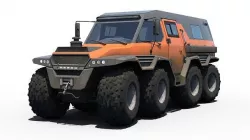 AvtoRoss Shaman 8x8 Offroad vehicle Low-poly 3D model
