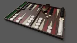 Backgammon board - 3 versions 3D model