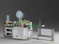 Bandage mask machine - automatic feeding 3D model