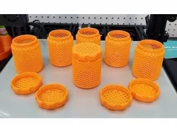 Batter Knurled Cap Batter Cap Threads 3D model