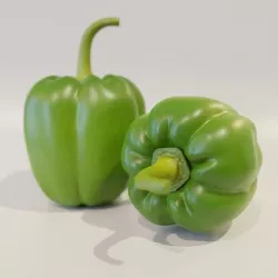 Bell Pepper Hyper-realistic Low-poly 3D model