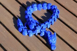 blue articulated dragon