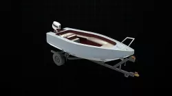 boat trailer 3D model