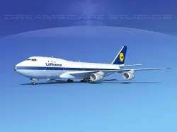Boeing 747-100 Lufthansa 3D model