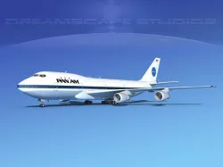 Boeing 747-100 Pan Am 1 3D model