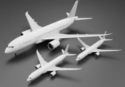 Boeing 787-8 787-9 787-10 Dreamliner Pack 3D model