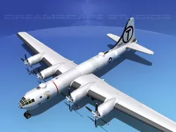 Boeing B-29 Superfortress Mermaid Maryanne 3D model