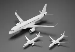 Bombardier CS100 CS200 CS300 Pack 3D model