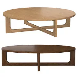 BRETON ROUND COFFEE TABLE 3D model