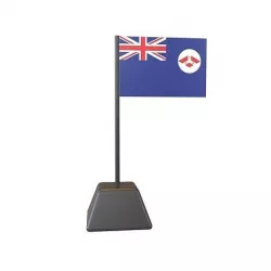 British Straits Settlements Flag v1 001 Low-poly 3D model