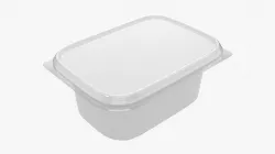 Butter cream cheese packaging mockup 3D model