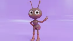 Cartoon Ant fully Rigged Low-poly 3D model