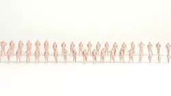 Cartoon low poly people pack Low-poly 3D model