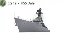CG 19  -  USS Dale Low-poly 3D model