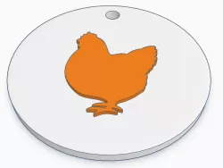 Chicken Key Chain
