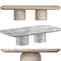 CUPOLA CARVED COFFEE TABLE 3D model