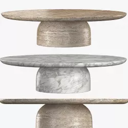 CUPOLA CARVED ROUND COFFEE TABLE 3D model