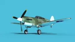 Curtiss P-40B Tomahawk V12 Australia 3D model