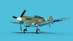 Curtiss P-40B Warhawk V02 USAAF 3D model