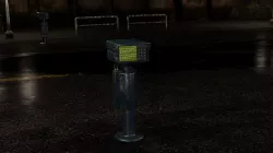 Cyberpunk Infoterminal Low-poly 3D model