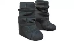 Cyberpunk Velcro Wraps Wedge Heels Futuristic Ankle Boots Low-poly 3D model