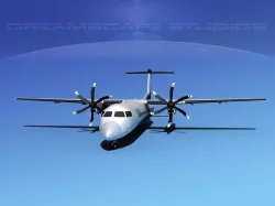 Dehaviland DHC-8 400 Devonair 3D model
