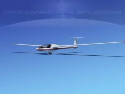 DG-400 15-Metre Motorglider V08 3D model