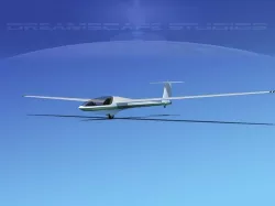 DG-400 15-Metre Motorglider V09 3D model