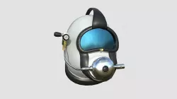 Diving Helmet B 06 White - Character Design Fashion Low-poly 3D model