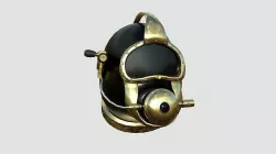 Diving Helmet B 08 Black Gold - Character Design Fashion Low-poly 3D model