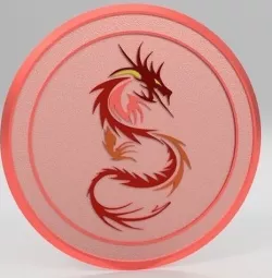 dragon emblem 1 3D model