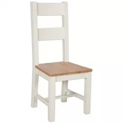 East Milton Ladder Back Side Chair in Ivory 3D model