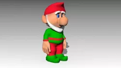 Elf Toon Low-poly 3D model