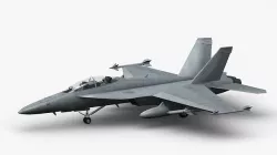 F A-18 EF SuperHornet Low-poly 3D model