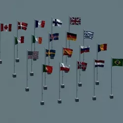 FLAG COLLECTION 3D model
