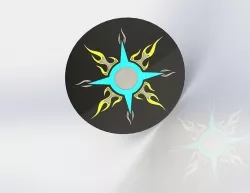 Flame Cricle 3D model