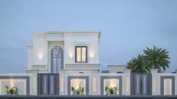 Front Elevation 3D view villa 3D model
