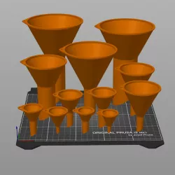 Funnels. Various sizes 25mm to 200mm 
