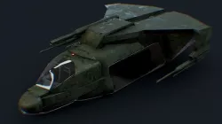 Futuristic Sci-Fi AirForce Helicopter Space Ship 3D model