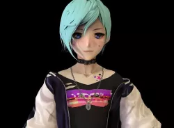 game ready Low Poly Anime Character 10 Low-poly 3D model