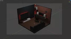 GamingRoom 3D model