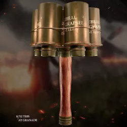 German Grenade Anti Tank VR  AR low-poly 3d model Low-poly 3D model