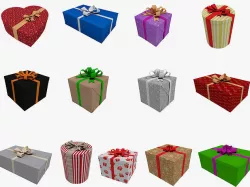 Gift Boxes 3D Models 3D model
