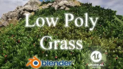 Grass Low Poly Low-poly 3D model