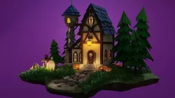 Halloween House 3D model