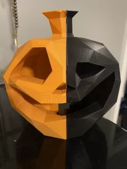 Halloween Jack-O-Lantern - Split in 2 for Diff Color FIlament