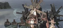 Haunted Windmill Town Collection Kit bash 3D 3D model