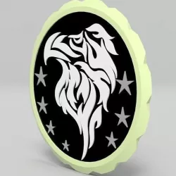 Hawk logo 3 3D model