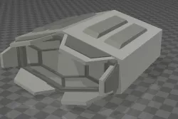 Hexagonal thruster 3D model
