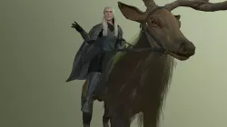 Hobbit thranduil and deer lord of the rings Low-poly 3D model